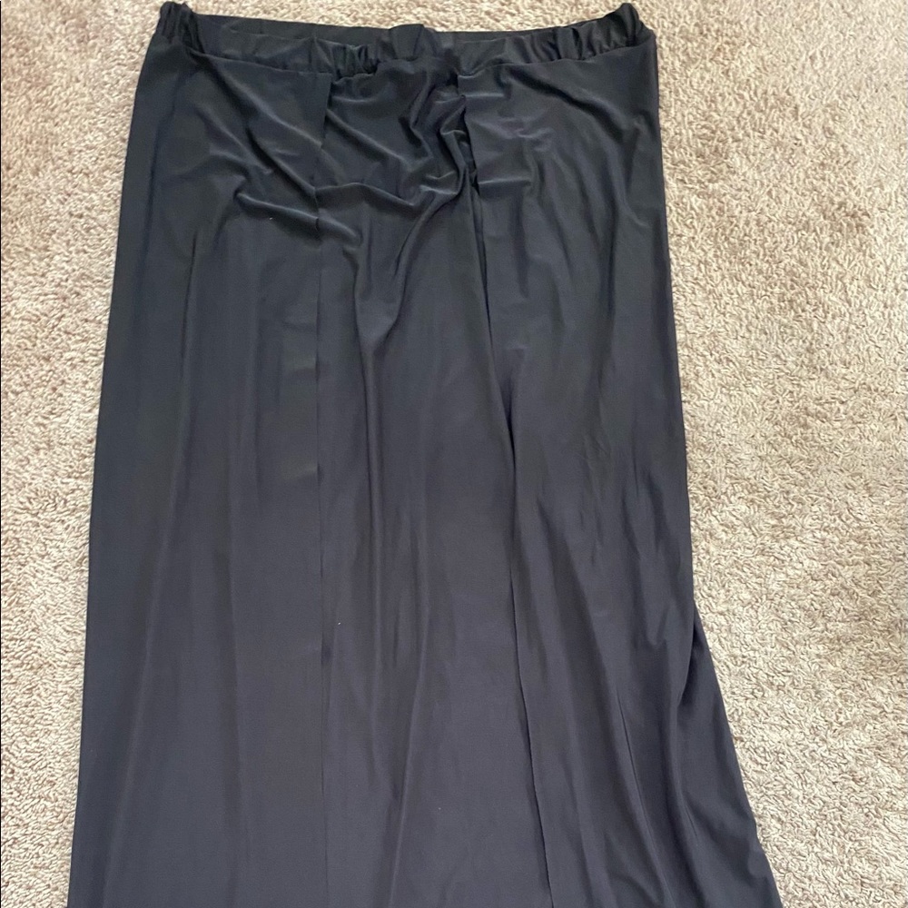 Black Slit Skirt